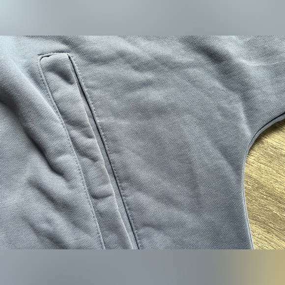 Grailz Geometry Men’s Blue Hooded Button Up Sweatshirt w Pockets. Size M - Picture 16 of 16